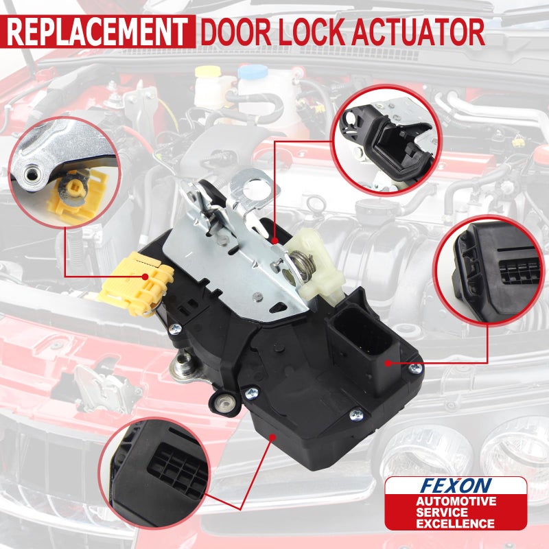 FEXON Door Lock Actuator Replaces for Chevy Malibu 2008-2012, Saturn Aura 2008 2009, Fit 4 Doors Kits 931-310 931-311 931-334 931-335 - Image 4